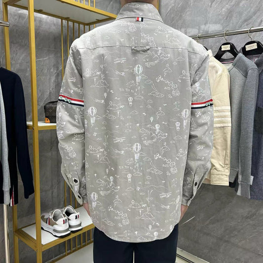 2025SS printed shirt THOM TREND