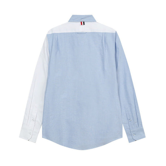 Men's black and white striped shirt(副本) THOM TREND