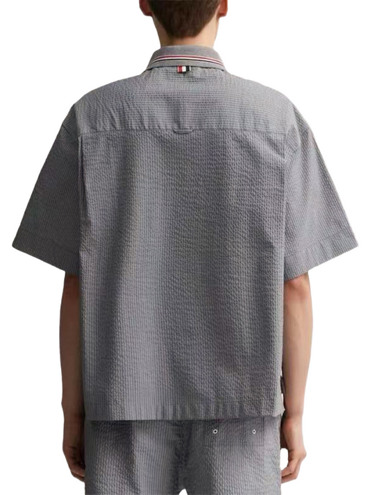 Placket ribbon shirt(副本) THOM TREND