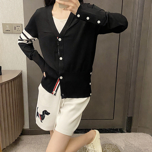 Women's back puppy polo short sleeve(复制) THOM TREND