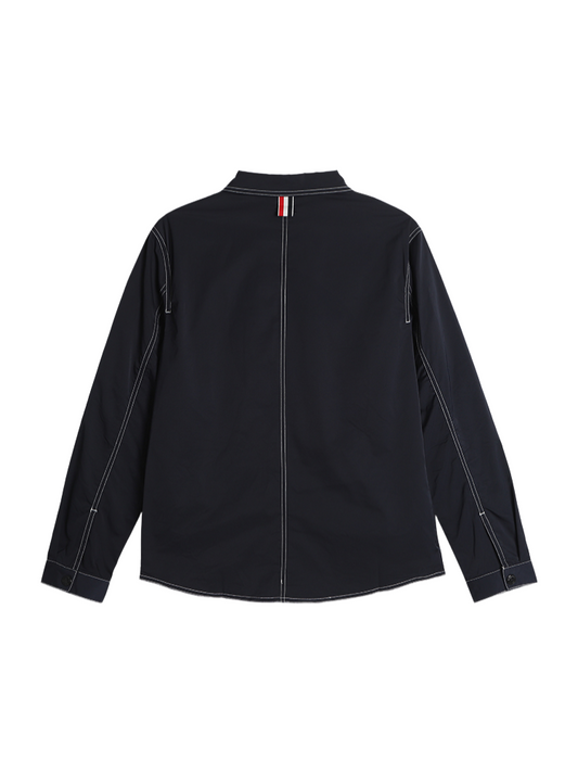 Men's gold button outer placket coat(副本) THOM TREND