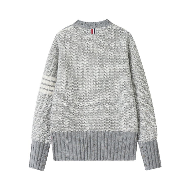 Snowflake Chunky Wool Crewneck Sweater THOM TREND