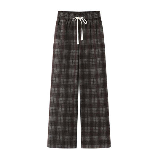 2025SS Plaid brushed trousers THOM TREND
