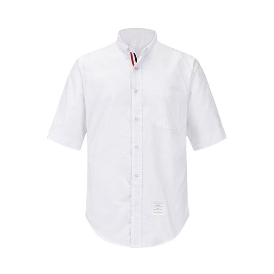 White grey and gold stripe shirt(复制) THOM TREND