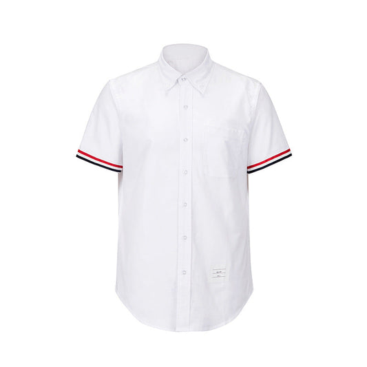 Men's zipper short sleeve shirt(复制) THOM TREND