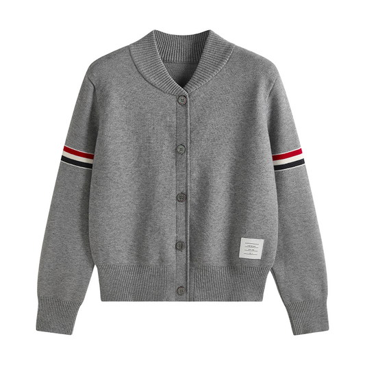 2025SS Double-stitched knitted cardigan THOM TREND