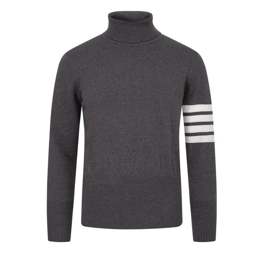 4 Bars Turtleneck Sweater THOM TREND
