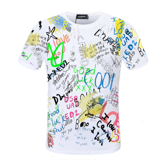 New-D2 2025SS Graffiti T-shirt