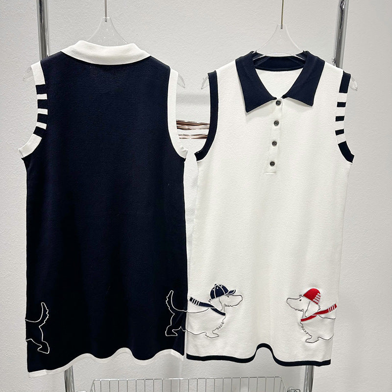 Sleeveless vest dress