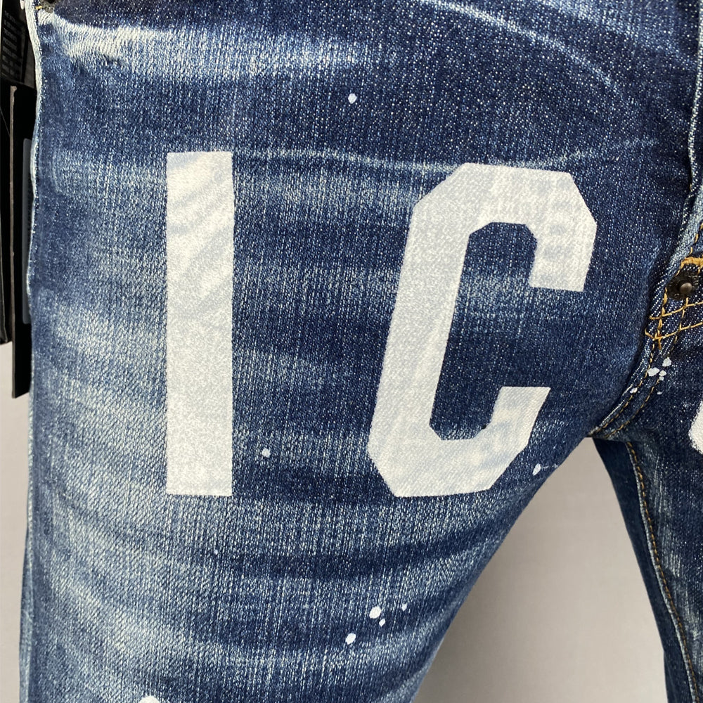 New-DSQ2 Blue Ripped Jeans