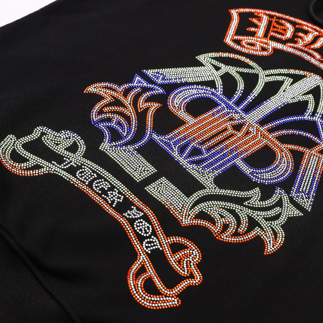 New-2025SS Unisex Black Hoodie