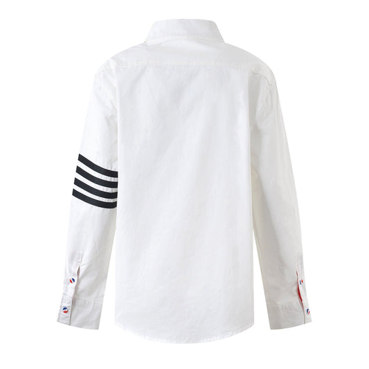 Women's white shirt with bow sleeves(复制) THOM TREND