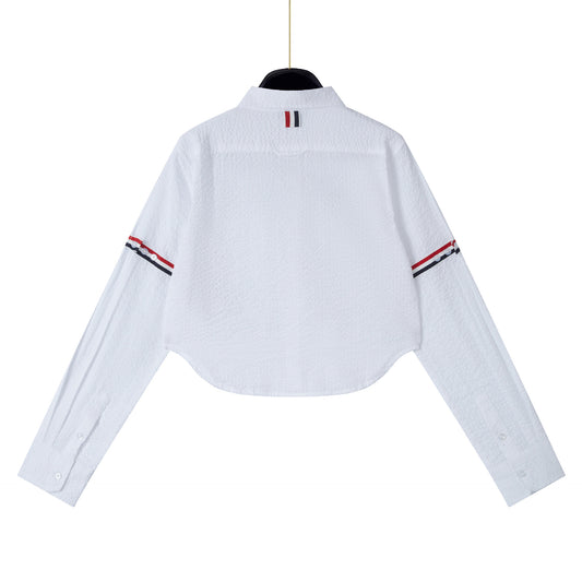 Women's waist-baring shirt