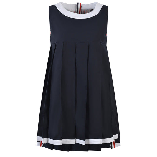 Sleeveless pleated vest dress