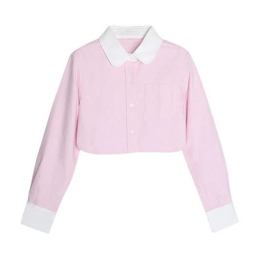 2025SSS Women's belly button-down shirt THOM TREND