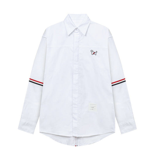 Unisex all-over embroidered shirt(副本) THOM TREND