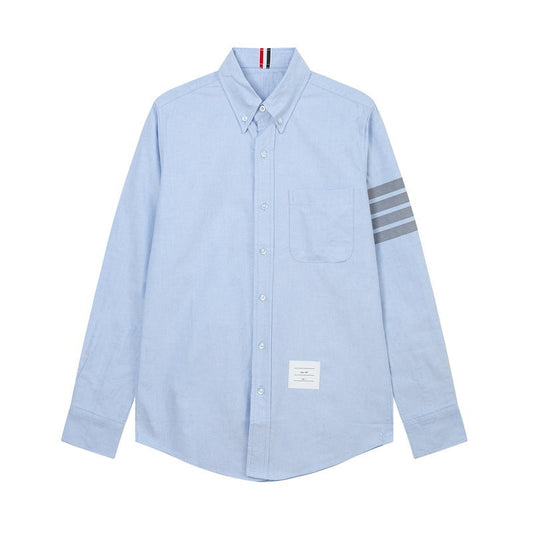 Placket ribbon shirt(副本) THOM TREND