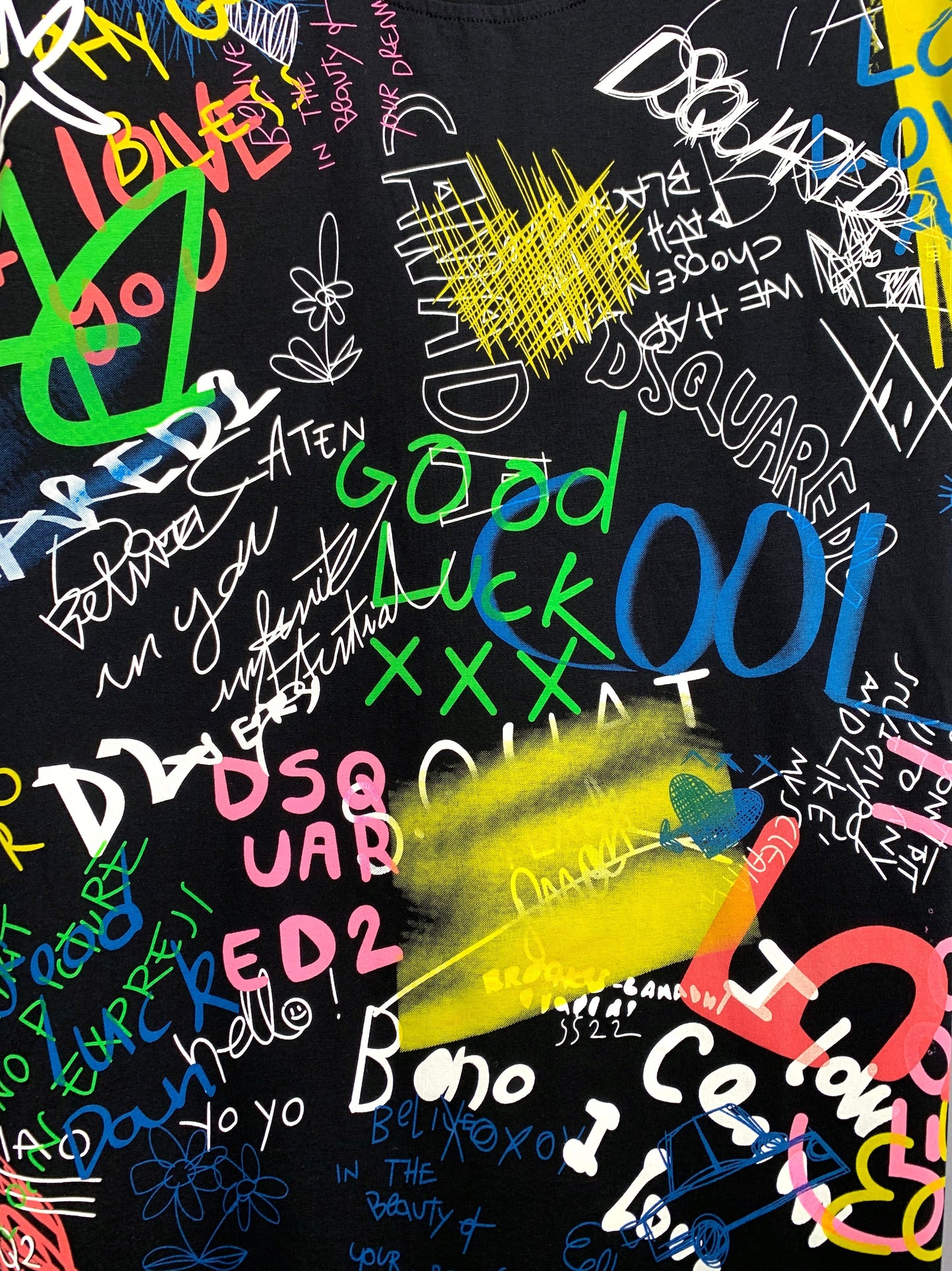 New-D2 2025SS Graffiti T-shirt