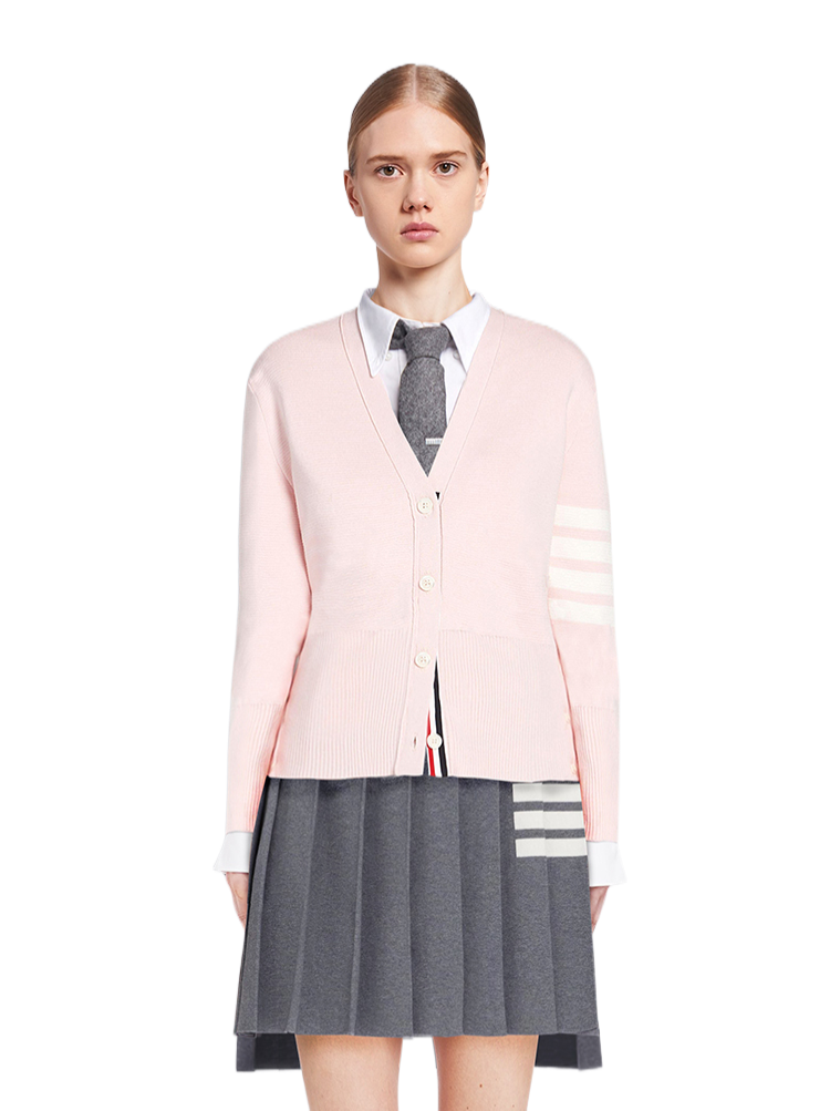 Pink knitted sweater