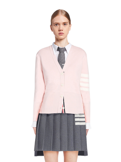 Pink knitted sweater