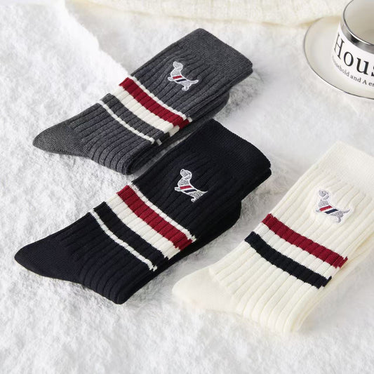 2025SS Dog embroidered socks THOM TREND