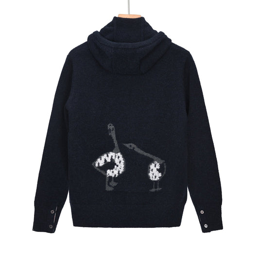 2025SS duck jacquard sweater jacket THOM TREND