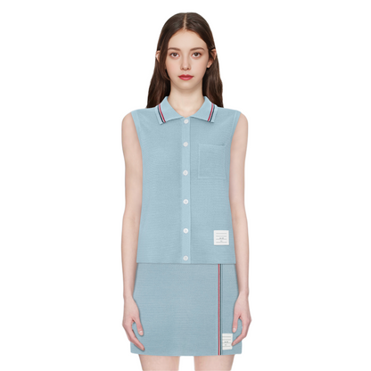 Sleeveless vest top + skirt THOM TREND