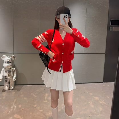 Women's Puppy Embroidered Cardigan（副本） THOM TREND