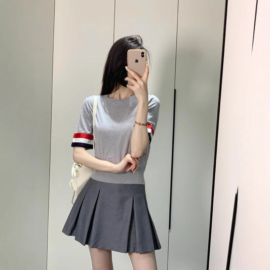 Women's Double Sleeve Label Shirt（复制） THOM TREND
