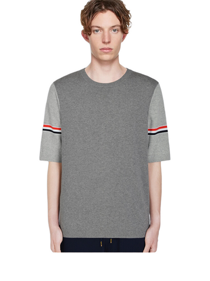 Colorblock crew neck T-shirt THOM TREND