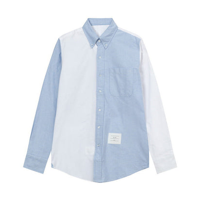 Men's black and white striped shirt（副本） THOM TREND