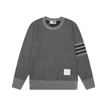 2025SS Colorblock four-bar sweater THOM TREND