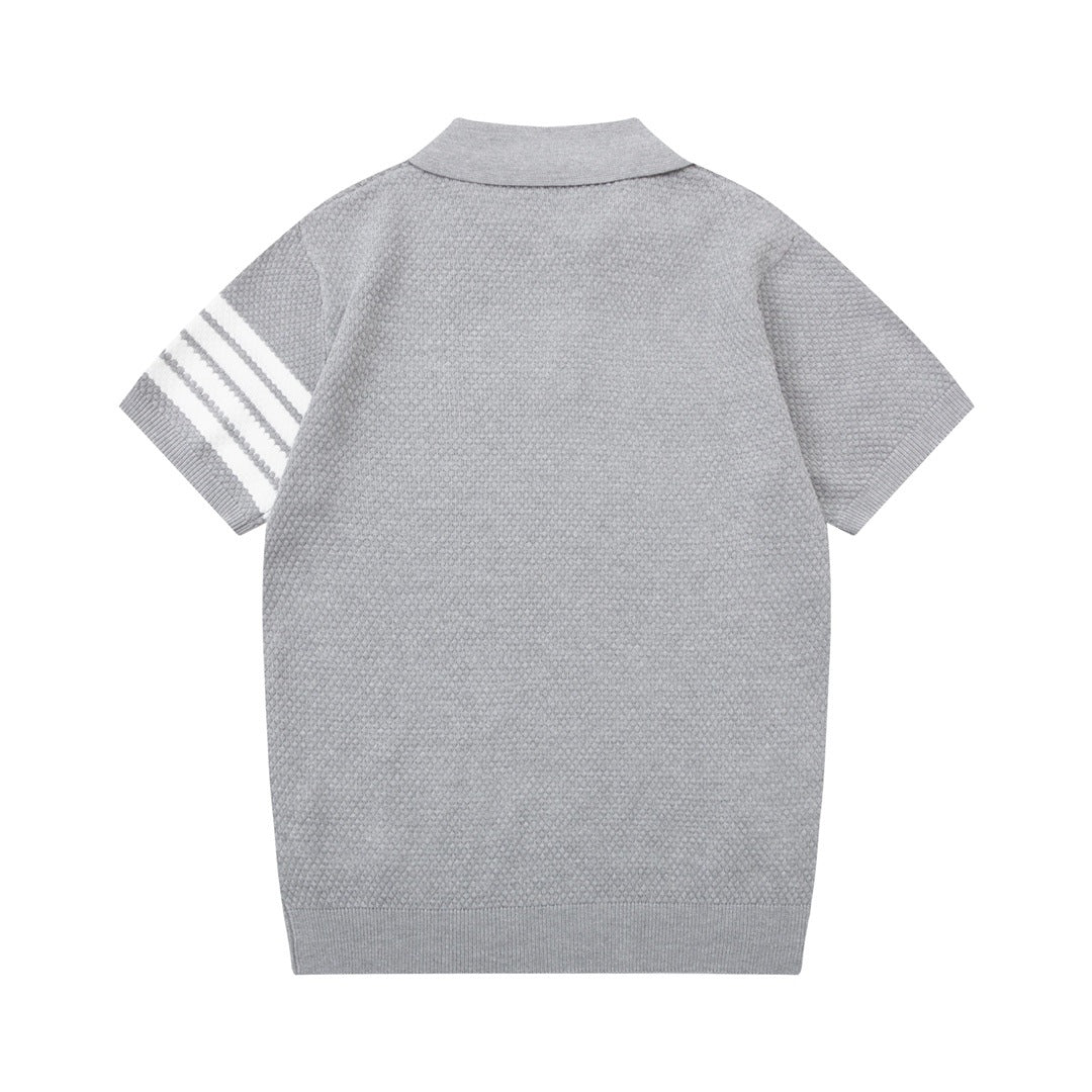 Classic four-bar POLO T-shirt THOM TREND