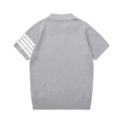 Classic four-bar POLO T-shirt THOM TREND