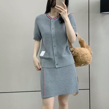 Houndstooth knitted cardigan（复制） THOM TREND