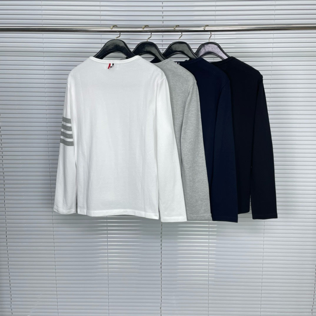 2025SS  Four-bar classic T-shirt THOM TREND