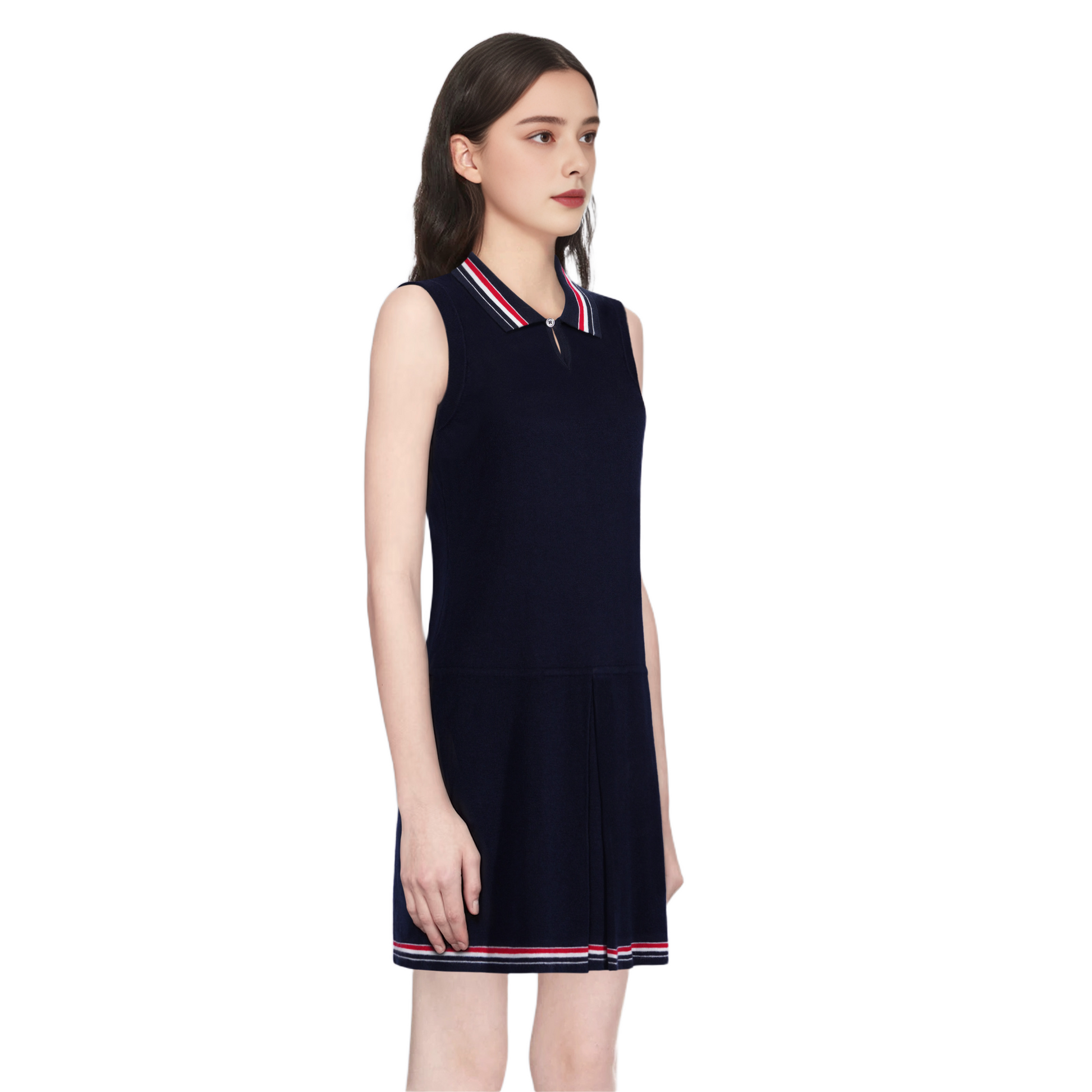 Women's tricolor knitted short sleeves（副本） THOM TREND