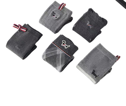 2025SS Dog charm embroidered socks THOM TREND