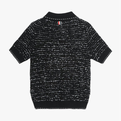 2025SS Unisex Tweed POLO Short Sleeve THOM TREND