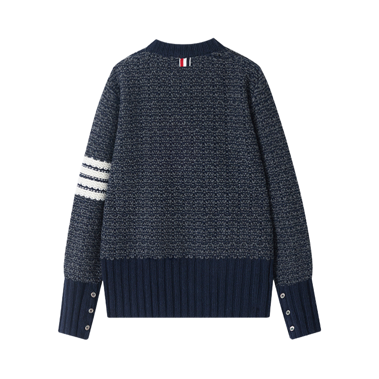 Snowflake Chunky Wool Crewneck Sweater THOM TREND