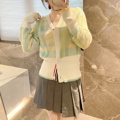 Women's jacquard cardigan sweater（副本） THOM TREND