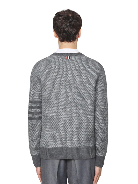 2025SSS Chunky Knit Sweater Jacket THOM TREND