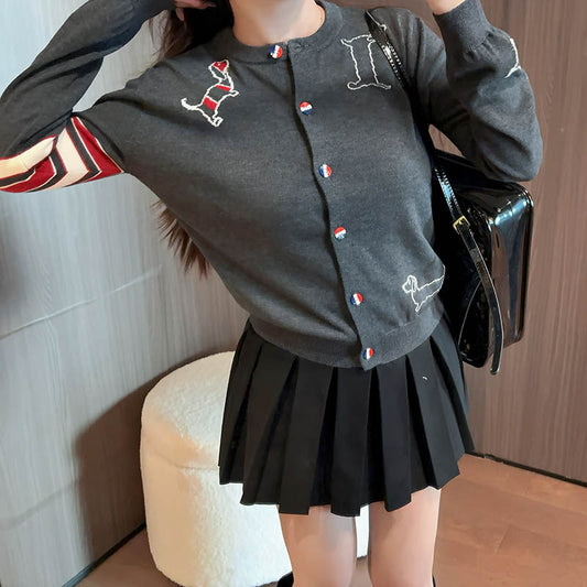 2025 Puppy Embroidered Sweater