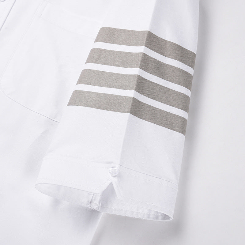 Double sleeve stripes Short shirt（复制） THOM TREND