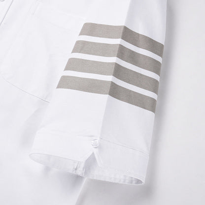 Double sleeve stripes Short shirt（复制） THOM TREND