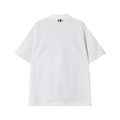 Unisex left and right colorblock T-shirt（副本） THOM TREND