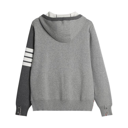 Spring and Autumn Colorblock Hooded Jacket THOM TREND