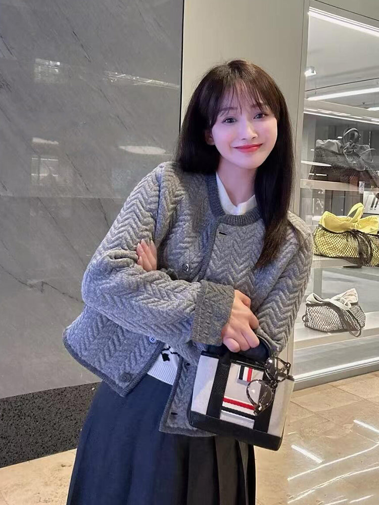 2025SS  Women's diamond short coat THOM TREND