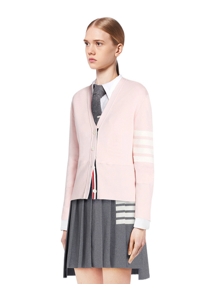 Pink knitted sweater