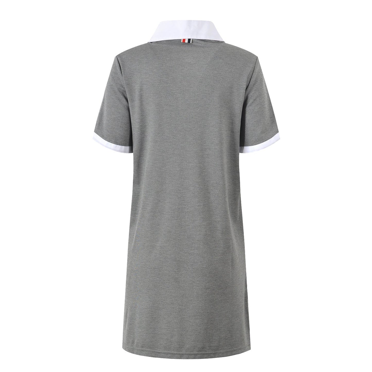 Contrast Collar Dress